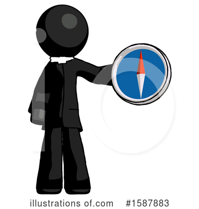 Royalty-Free (RF) Black Design Mascot Clipart Illustration by Leo Blanchette - Stock Sample #1587883