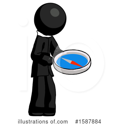Royalty-Free (RF) Black Design Mascot Clipart Illustration by Leo Blanchette - Stock Sample #1587884