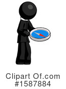 Black Design Mascot Clipart #1587884 by Leo Blanchette