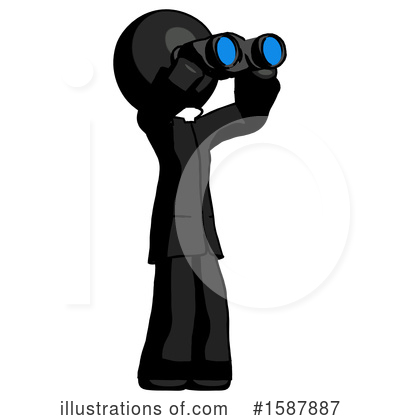 Royalty-Free (RF) Black Design Mascot Clipart Illustration by Leo Blanchette - Stock Sample #1587887
