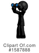 Black Design Mascot Clipart #1587888 by Leo Blanchette