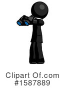 Black Design Mascot Clipart #1587889 by Leo Blanchette