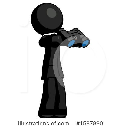 Royalty-Free (RF) Black Design Mascot Clipart Illustration by Leo Blanchette - Stock Sample #1587890