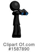 Black Design Mascot Clipart #1587890 by Leo Blanchette