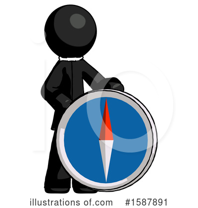 Royalty-Free (RF) Black Design Mascot Clipart Illustration by Leo Blanchette - Stock Sample #1587891