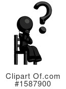 Black Design Mascot Clipart #1587900 by Leo Blanchette
