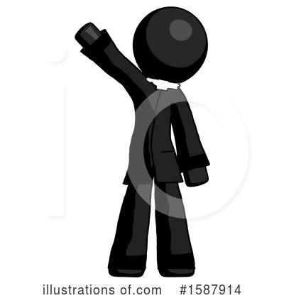 Royalty-Free (RF) Black Design Mascot Clipart Illustration by Leo Blanchette - Stock Sample #1587914