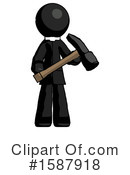 Black Design Mascot Clipart #1587918 by Leo Blanchette