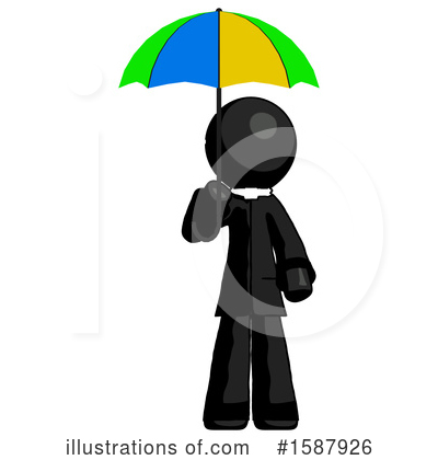 Royalty-Free (RF) Black Design Mascot Clipart Illustration by Leo Blanchette - Stock Sample #1587926