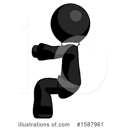 Royalty-Free (RF) Black Design Mascot Clipart Illustration by Leo Blanchette - Stock Sample #1587961