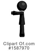 Black Design Mascot Clipart #1587970 by Leo Blanchette