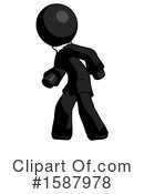 Black Design Mascot Clipart #1587978 by Leo Blanchette