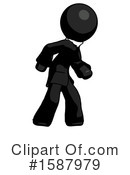 Black Design Mascot Clipart #1587979 by Leo Blanchette