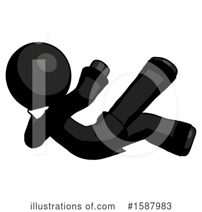 Royalty-Free (RF) Black Design Mascot Clipart Illustration by Leo Blanchette - Stock Sample #1587983
