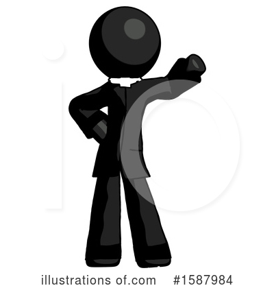 Royalty-Free (RF) Black Design Mascot Clipart Illustration by Leo Blanchette - Stock Sample #1587984