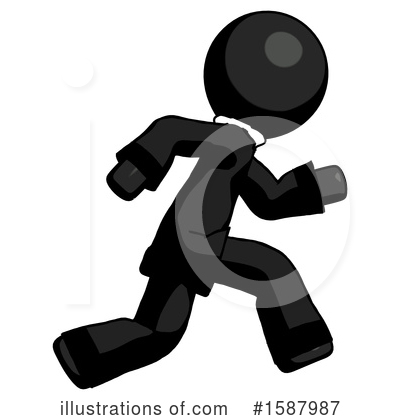 Royalty-Free (RF) Black Design Mascot Clipart Illustration by Leo Blanchette - Stock Sample #1587987