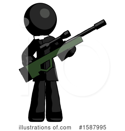 Royalty-Free (RF) Black Design Mascot Clipart Illustration by Leo Blanchette - Stock Sample #1587995