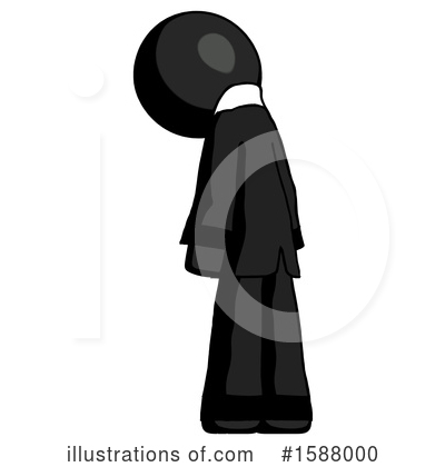 Royalty-Free (RF) Black Design Mascot Clipart Illustration by Leo Blanchette - Stock Sample #1588000