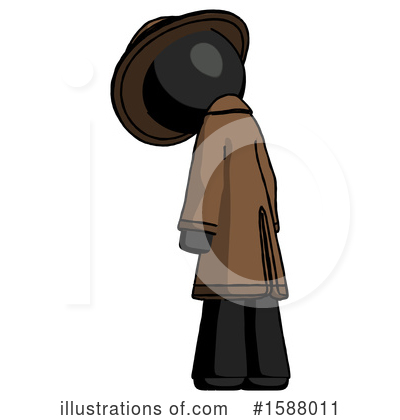 Royalty-Free (RF) Black Design Mascot Clipart Illustration by Leo Blanchette - Stock Sample #1588011