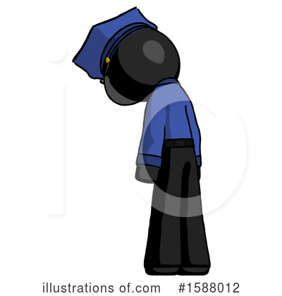 Royalty-Free (RF) Black Design Mascot Clipart Illustration by Leo Blanchette - Stock Sample #1588012
