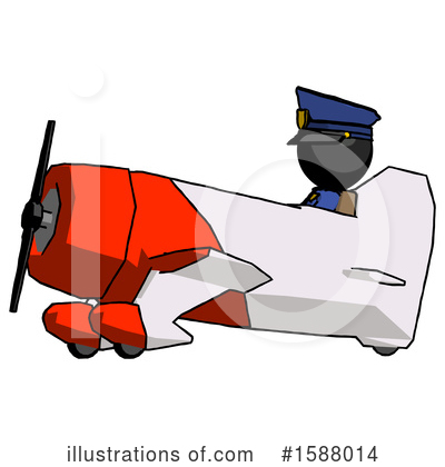 Royalty-Free (RF) Black Design Mascot Clipart Illustration by Leo Blanchette - Stock Sample #1588014