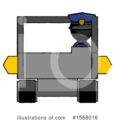Royalty-Free (RF) Black Design Mascot Clipart Illustration by Leo Blanchette - Stock Sample #1588016