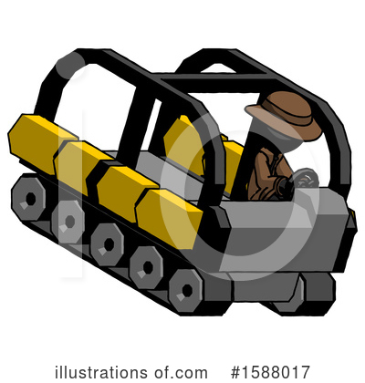 Royalty-Free (RF) Black Design Mascot Clipart Illustration by Leo Blanchette - Stock Sample #1588017