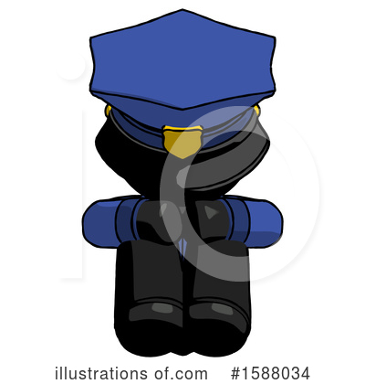 Royalty-Free (RF) Black Design Mascot Clipart Illustration by Leo Blanchette - Stock Sample #1588034