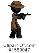 Black Design Mascot Clipart #1588047 by Leo Blanchette