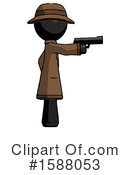 Black Design Mascot Clipart #1588053 by Leo Blanchette