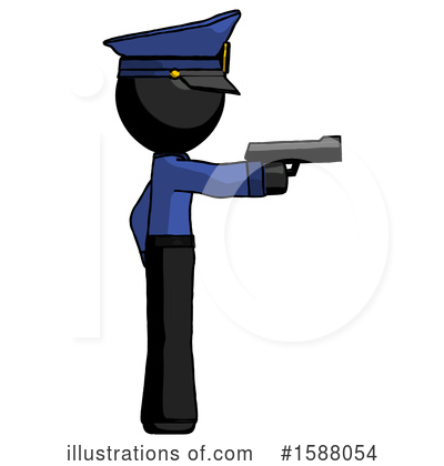 Royalty-Free (RF) Black Design Mascot Clipart Illustration by Leo Blanchette - Stock Sample #1588054