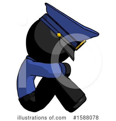 Royalty-Free (RF) Black Design Mascot Clipart Illustration by Leo Blanchette - Stock Sample #1588078