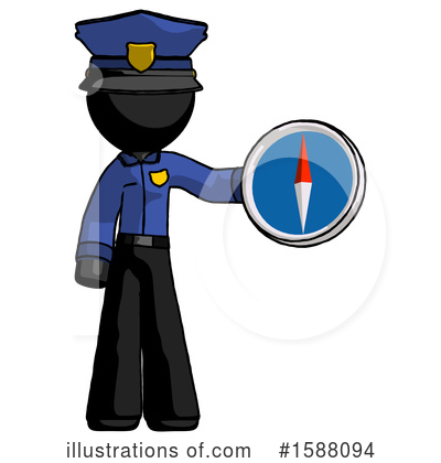 Royalty-Free (RF) Black Design Mascot Clipart Illustration by Leo Blanchette - Stock Sample #1588094