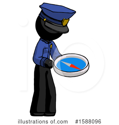 Royalty-Free (RF) Black Design Mascot Clipart Illustration by Leo Blanchette - Stock Sample #1588096