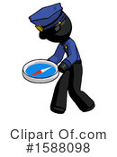 Black Design Mascot Clipart #1588098 by Leo Blanchette