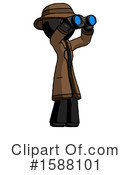 Black Design Mascot Clipart #1588101 by Leo Blanchette