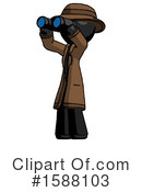 Black Design Mascot Clipart #1588103 by Leo Blanchette
