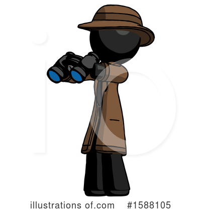 Royalty-Free (RF) Black Design Mascot Clipart Illustration by Leo Blanchette - Stock Sample #1588105