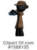 Black Design Mascot Clipart #1588105 by Leo Blanchette