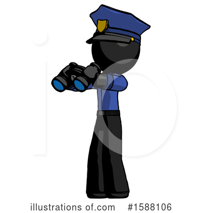 Royalty-Free (RF) Black Design Mascot Clipart Illustration by Leo Blanchette - Stock Sample #1588106