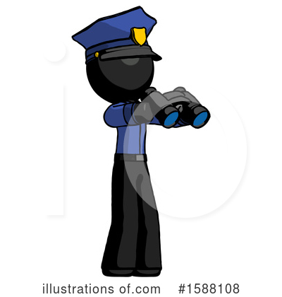 Royalty-Free (RF) Black Design Mascot Clipart Illustration by Leo Blanchette - Stock Sample #1588108