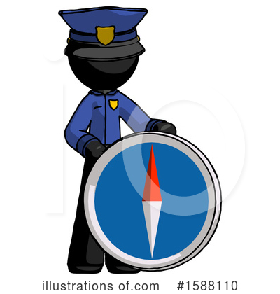Royalty-Free (RF) Black Design Mascot Clipart Illustration by Leo Blanchette - Stock Sample #1588110