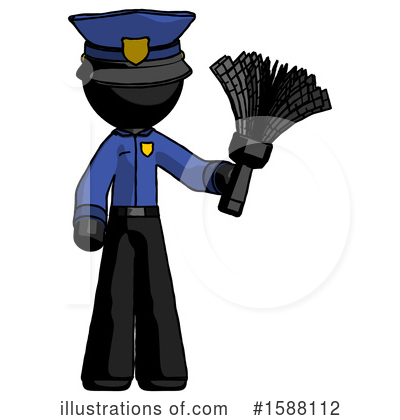 Royalty-Free (RF) Black Design Mascot Clipart Illustration by Leo Blanchette - Stock Sample #1588112