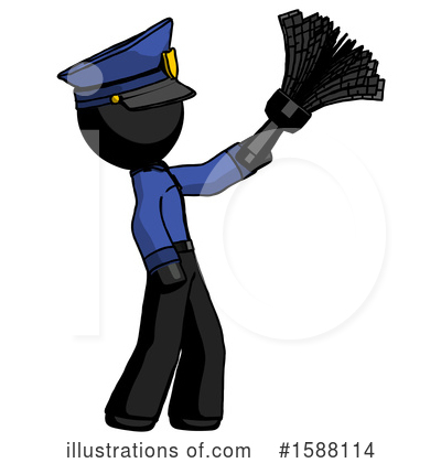 Royalty-Free (RF) Black Design Mascot Clipart Illustration by Leo Blanchette - Stock Sample #1588114