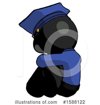 Royalty-Free (RF) Black Design Mascot Clipart Illustration by Leo Blanchette - Stock Sample #1588122