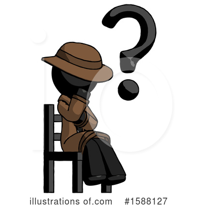 Royalty-Free (RF) Black Design Mascot Clipart Illustration by Leo Blanchette - Stock Sample #1588127