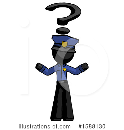 Royalty-Free (RF) Black Design Mascot Clipart Illustration by Leo Blanchette - Stock Sample #1588130