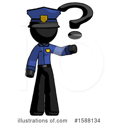 Royalty-Free (RF) Black Design Mascot Clipart Illustration by Leo Blanchette - Stock Sample #1588134
