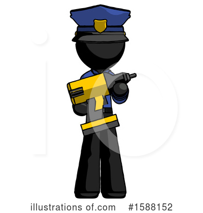 Royalty-Free (RF) Black Design Mascot Clipart Illustration by Leo Blanchette - Stock Sample #1588152