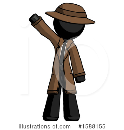 Royalty-Free (RF) Black Design Mascot Clipart Illustration by Leo Blanchette - Stock Sample #1588155